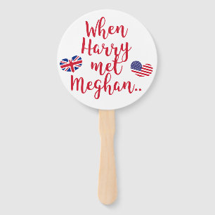 Als Harry Meghan traf Fun Royal Wedding Fächer