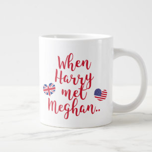 Als Harry Meghan traf   Fun Royal Wedding Jumbo-Tasse