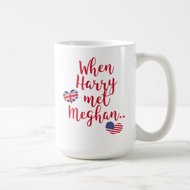Als Harry Meghan traf | Königliche Hochzeit Tasse (Rechts)