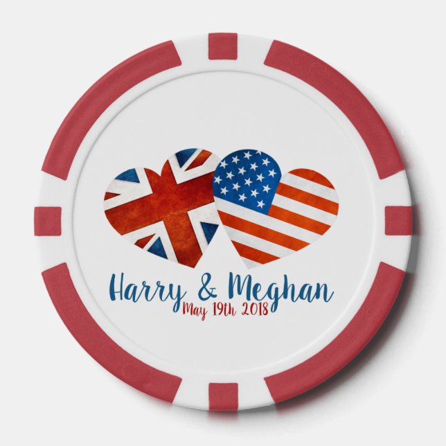 Als Harry Meghan traf Pokerchips (Vorderseite)
