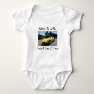 Als ich 1973 aufwuchs, Corvette Baby Bodysuit Strampler