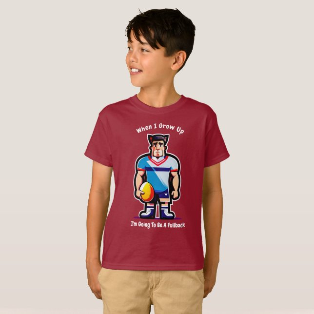 Als ich aufwuchs - Kinderrudel-T - Shirt (Vorne ganz)