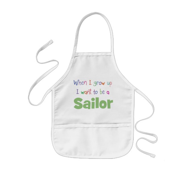 Als ich aufwuchs Sailor Kinderschürze (Vorne)