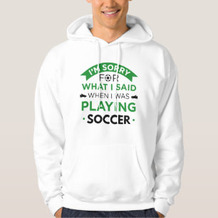 Als ich Fußball spielte Hoodie