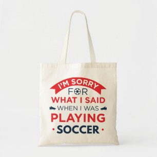 Als ich Fußball spielte Tragetasche
