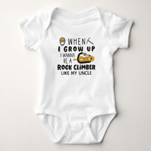 Als ich groß bin, werde ich ein Rock Climbing Baby Strampler