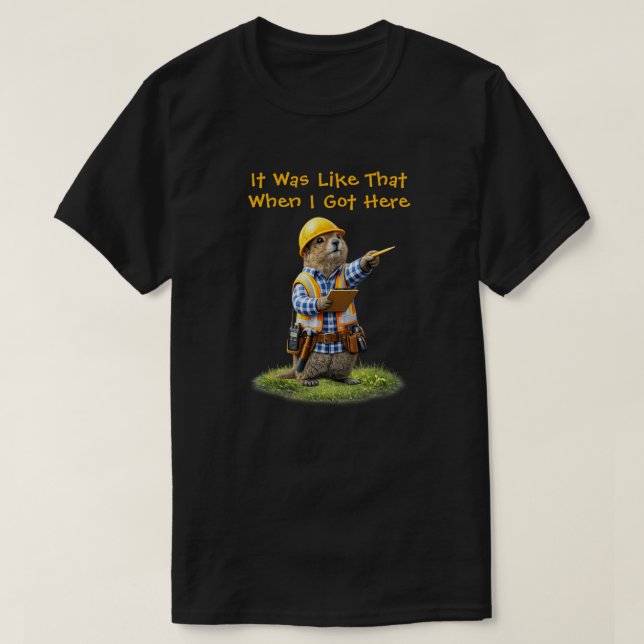 "Als ich hier ankam" T-Shirt (Design vorne)