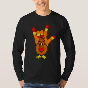 Als ich liebe dich Thanksgiving Truthahn T-Shirt