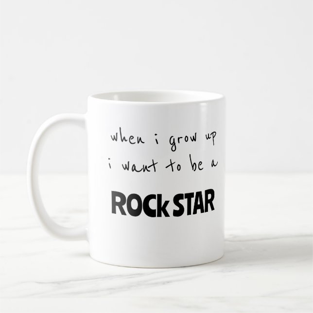 Als ich mit Rock Star aufwuchs Kaffeetasse (Links)