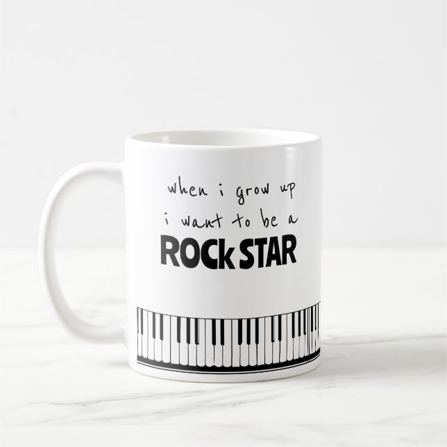 Als ich mit Rock Star Kaffee Tasse aufwuchs (Links)