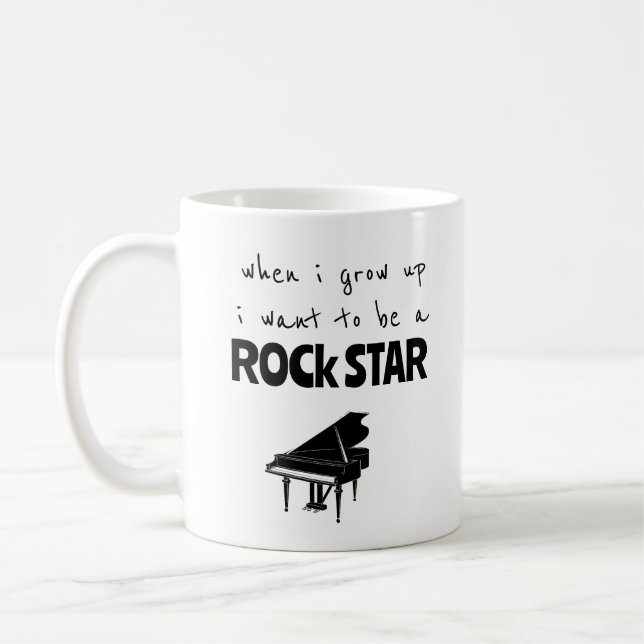 Als ich mit Rock Star Kaffee Tasse aufwuchs (Links)