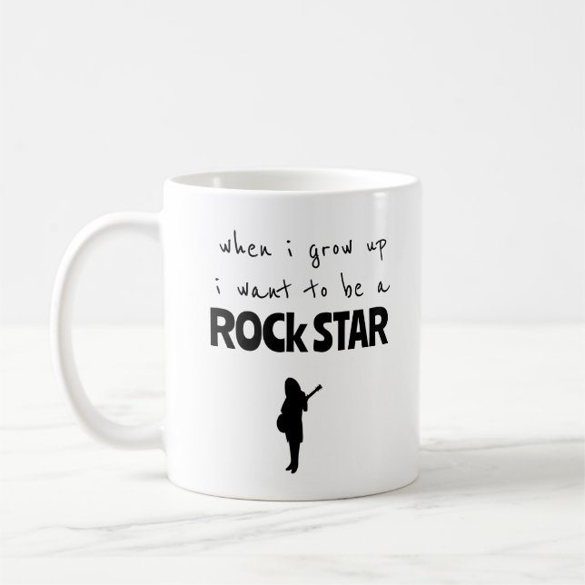 Als ich mit Rock Star Kaffee Tasse aufwuchs (Links)