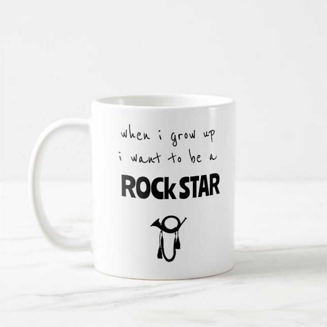 Als ich mit Rock Star Kaffee Tasse aufwuchs (Links)