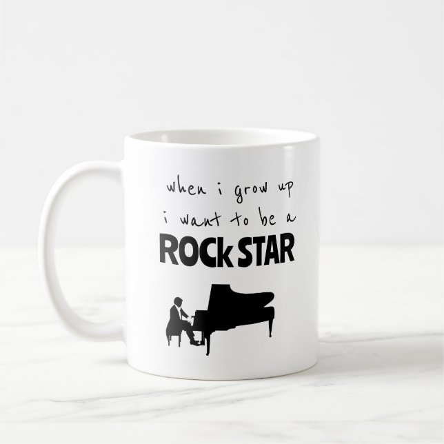 Als ich mit Rock Star Kaffee Tasse aufwuchs (Links)
