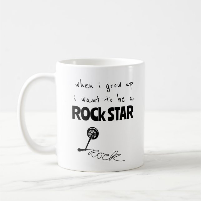 Als ich mit Rock Star Kaffee Tasse aufwuchs (Links)