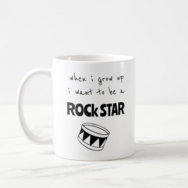 Als ich mit Rock Star Kaffee Tasse aufwuchs (Links)