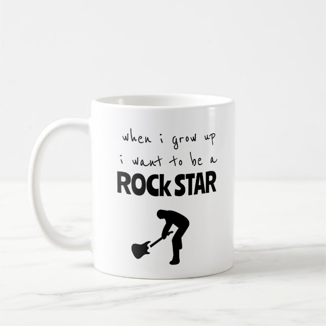 Als ich mit Rock Star Kaffee Tasse aufwuchs (Links)