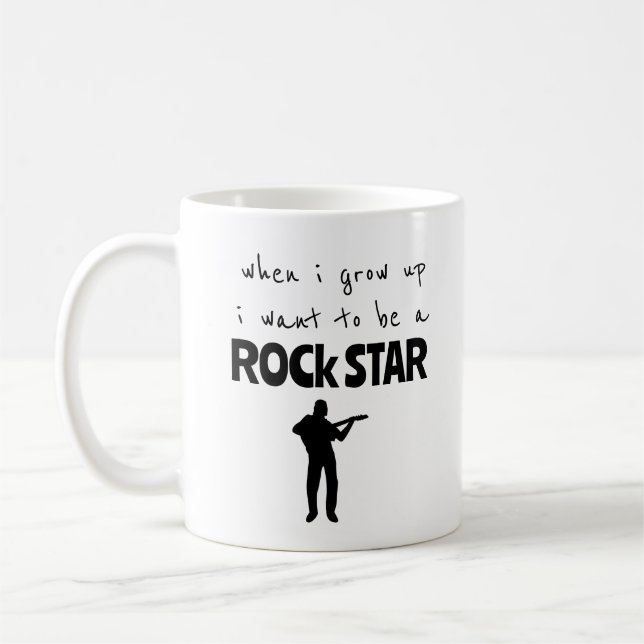 Als ich mit Rock Star Kaffee Tasse aufwuchs (Links)