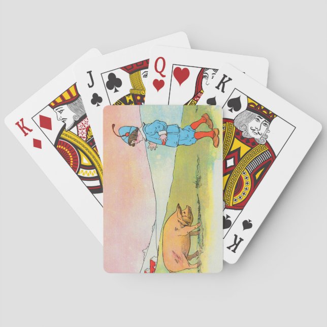 Als ich nach Bonner ging, traf ich ein Schwein - K Spielkarten (Rückseite)