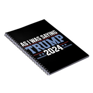 Als ich Sprichwort war Trump 2024 Wahl Notizblock