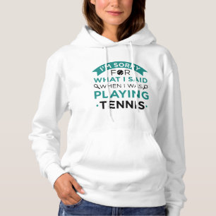 Als ich Tennis spielte Hoodie