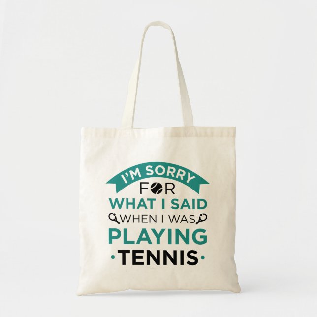 Als ich Tennis spielte Tragetasche (Vorne)
