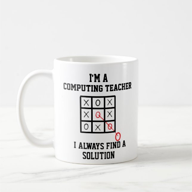 Als Informatiker finde ich immer eine Lösung Kaffeetasse (Links)