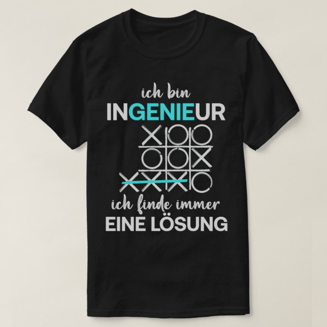 Als Ingenieur finde ich immer eine Lösung T-Shirt (Design vorne)
