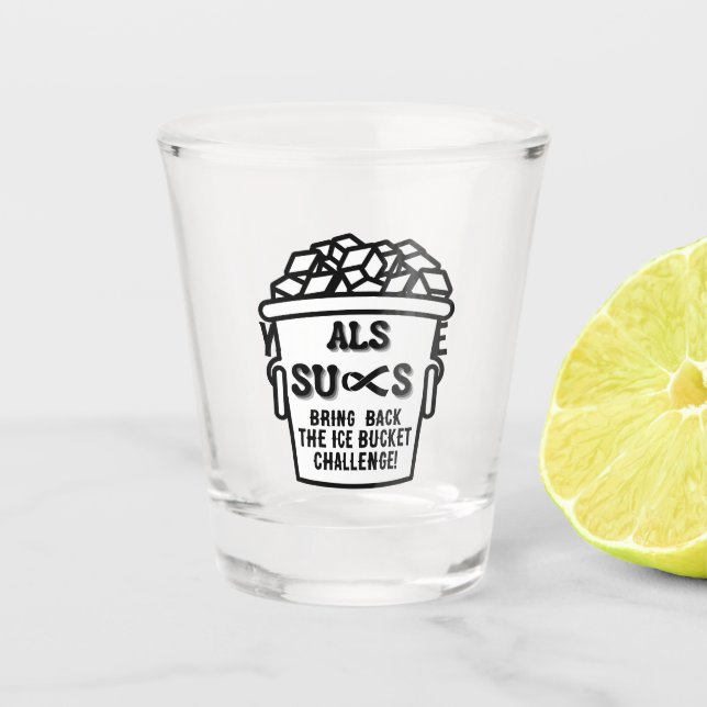 ALS IST ZUM KOTZEN SCHNAPSGLAS (Vorderseite)
