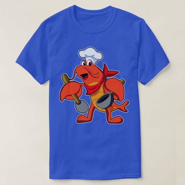 als Koch mit Holzlöffel T-Shirt (Design vorne)