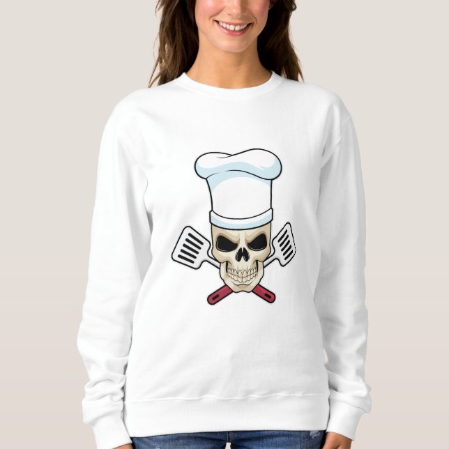 Als Koch mit Kochmütze Sweatshirt (Vorderseite)