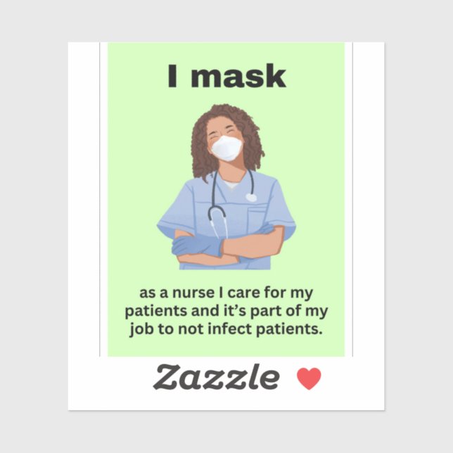 Als Krankenschwester kümmere ich mich um meine Pat Aufkleber (Blatt)