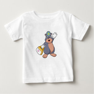 Als Krankenschwester mit Verbandskasten.PNG Baby T-shirt