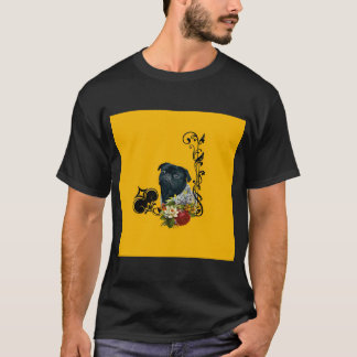 "als mit Vintage-Blumen    So zeigt der altmodisch T-Shirt