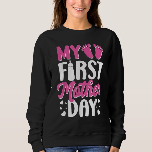 Als Mutter Mein erster Muttertag als Mutti Sweatshirt (Vorderseite)