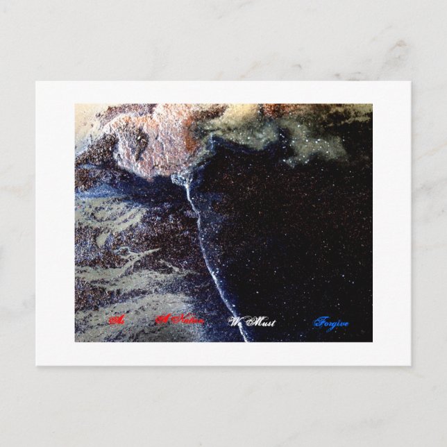 Als Nation müssen wir vergeben Postkarte (Vorderseite)