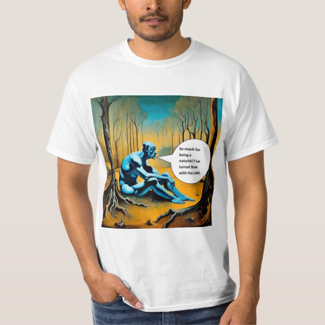 Als Nudist T-Shirt (Vorderseite)