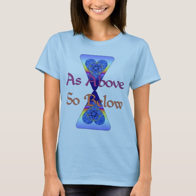 Als oben so unten T-Shirt (Vorderseite)