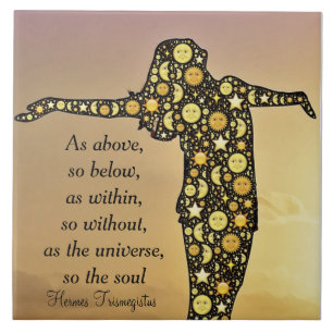 ALS OBEN, SO UNTER Keramikfliese