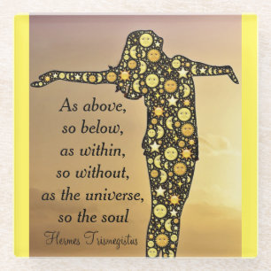 ALS OBEN, SO UNTER Untersetzer