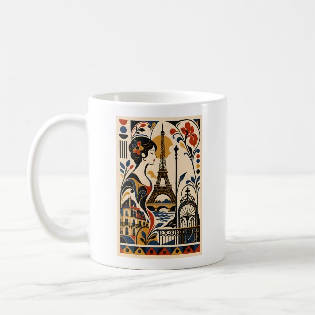Als Paris blühte Kaffeetasse (Links)