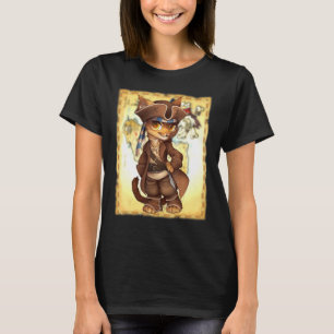 Als Piratenschatz verkleidete Katze T-Shirt
