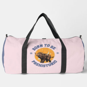 Als prähistorisches Wollhaarmammut-Baby geboren Duffle Bag