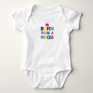 Als Prinzessin Geboren Baby Bodysuit Strampler