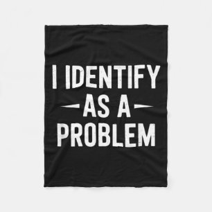 Als Problem identifizieren Lustiger Humor Witz Sar Fleecedecke