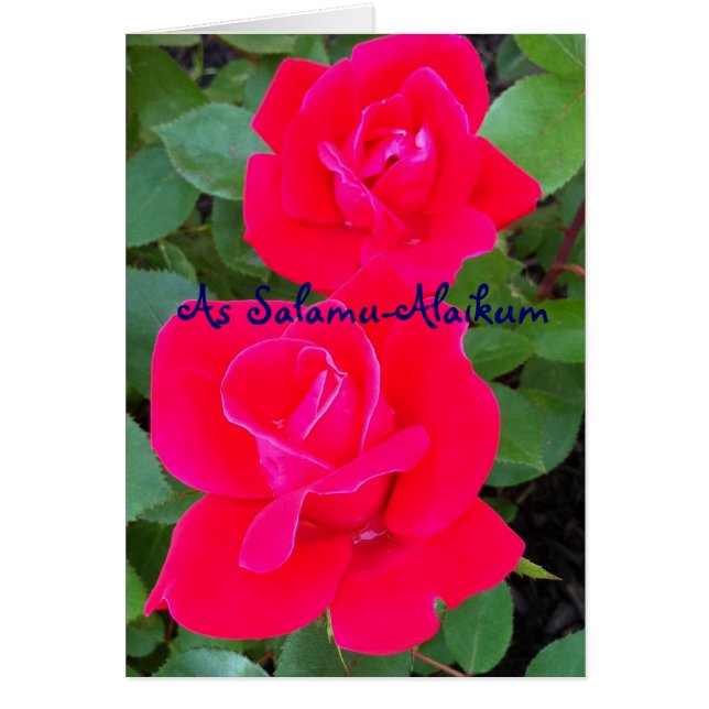 Als Salamu-Alaikum-Karte (Vorne)