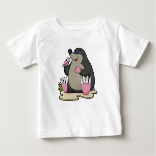 Als Sängerin mit Mikrofon Baby T-shirt
