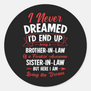 Als Schwiegersohn eines Freakin' Phantastischer Or Runder Aufkleber