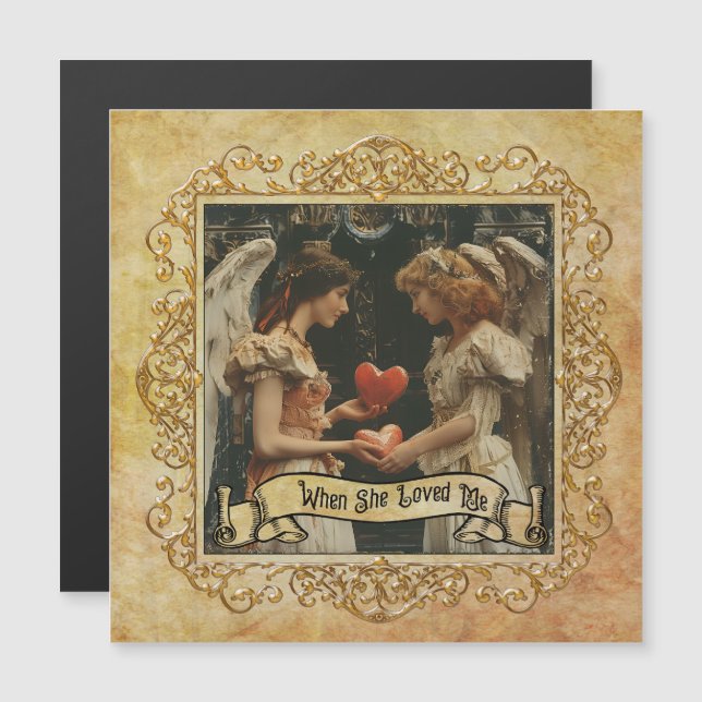 Als sie mich liebte magnetkarte (Vorne/Hinten)