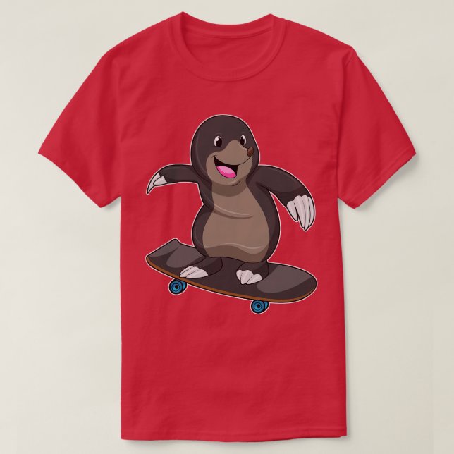 Als Skater mit Skateboard 1 T-Shirt (Design vorne)
